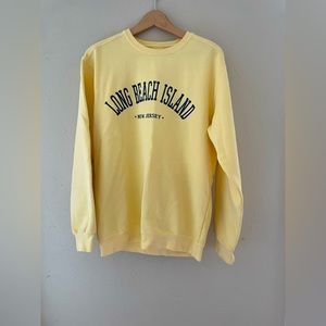 Long Beach Island crew neck oversized womens sweatshirt - SMALL.
